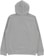 Polar Skate Co. Cut Outs Hoodie - heather grey - reverse