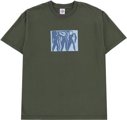 Polar Skate Co. Cut Outs T-Shirt - dark olive - view large
