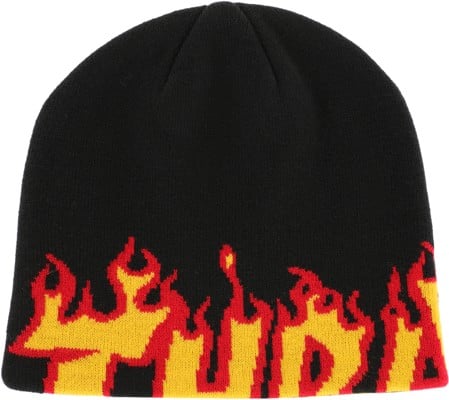 Thrasher Flame Beanie - black - view large