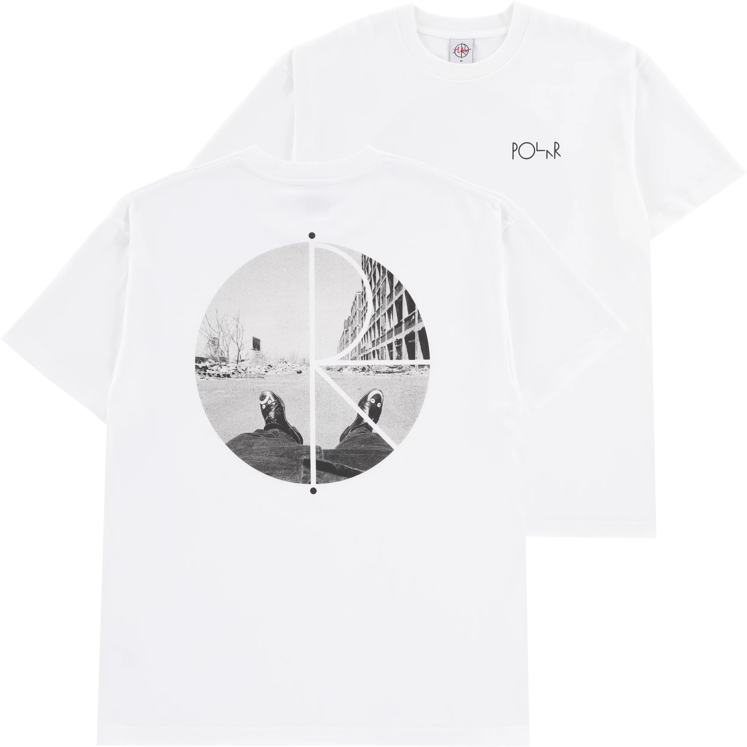 Polar Skate Co. Happy Sad Fill Logo T-Shirt - white | Tactics