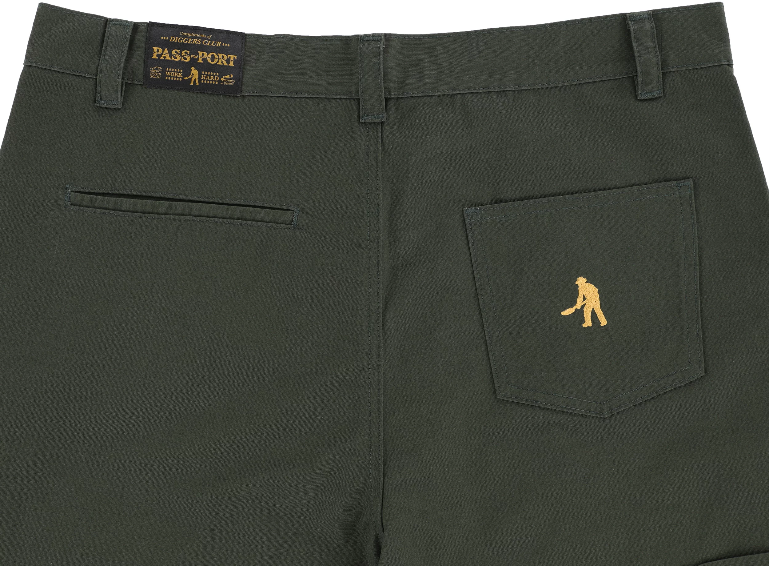 Passport Ripstop Double Knee Diggers Club Pants - dark green | Tactics