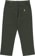 Passport Ripstop Double Knee Diggers Club Pants - dark green - reverse