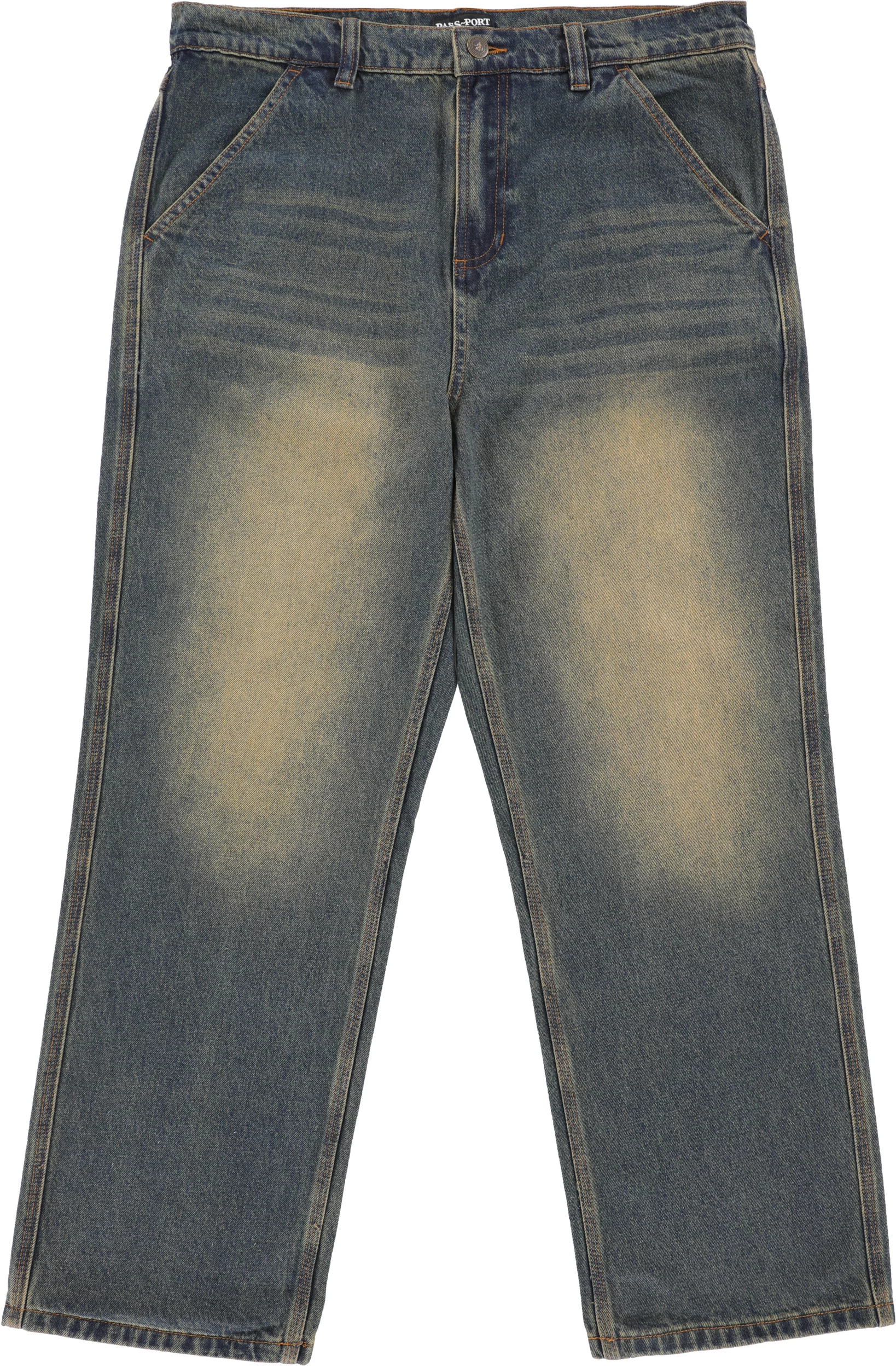 Passport Workers Club Bootcut Jeans - sandblasted blue | Tactics