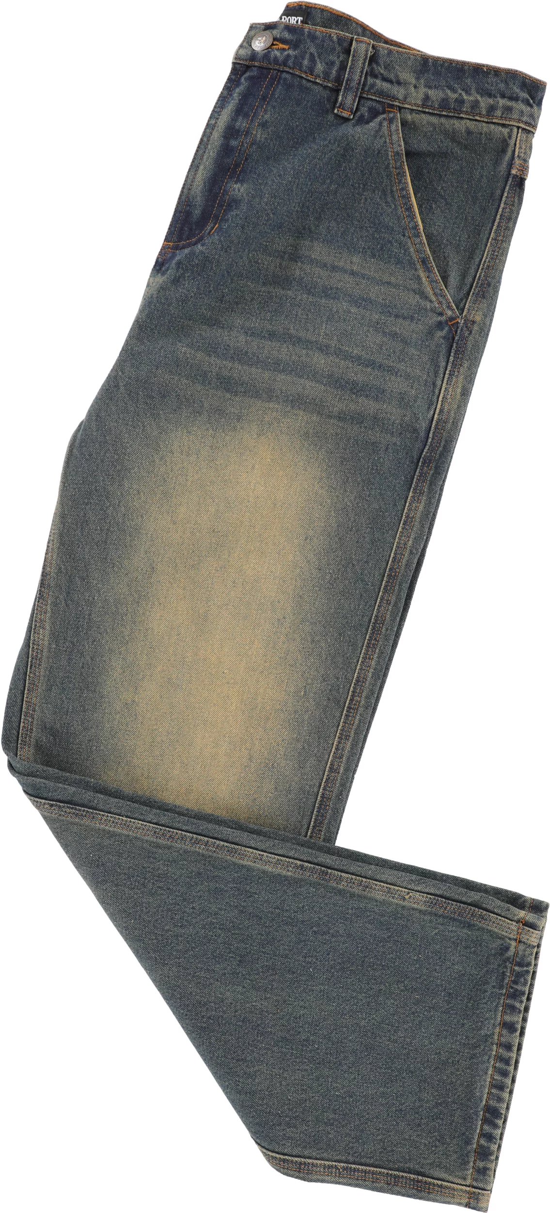 Passport Workers Club Bootcut Jeans - sandblasted blue | Tactics