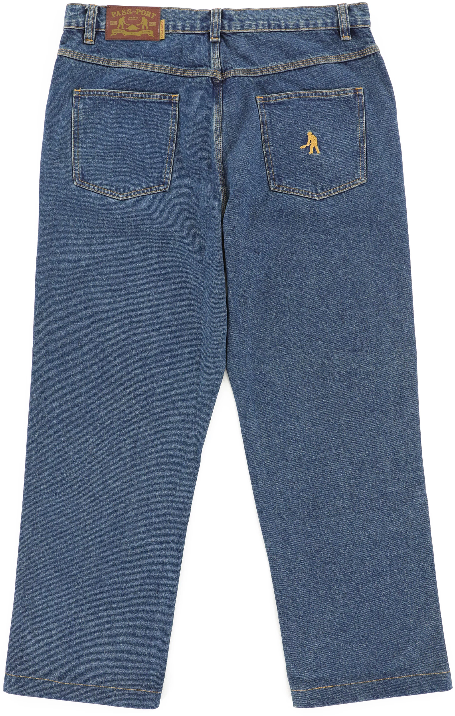 Passport Workers Club Classic Jeans - washed dark indigo | Tactics