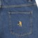 Passport Workers Club Straight Leg Jeans - washed dark indigo - reverse detail 2