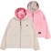 Burton AG Reversible Sherpa Jacket - stone grey/plush pink
