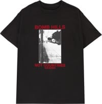 GX1000 Bomb Hills Not Countries T-Shirt - black/red