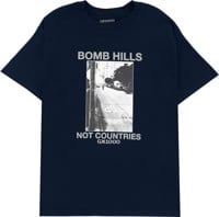 GX1000 Bomb Hills Not Countries T-Shirt - navy/grey