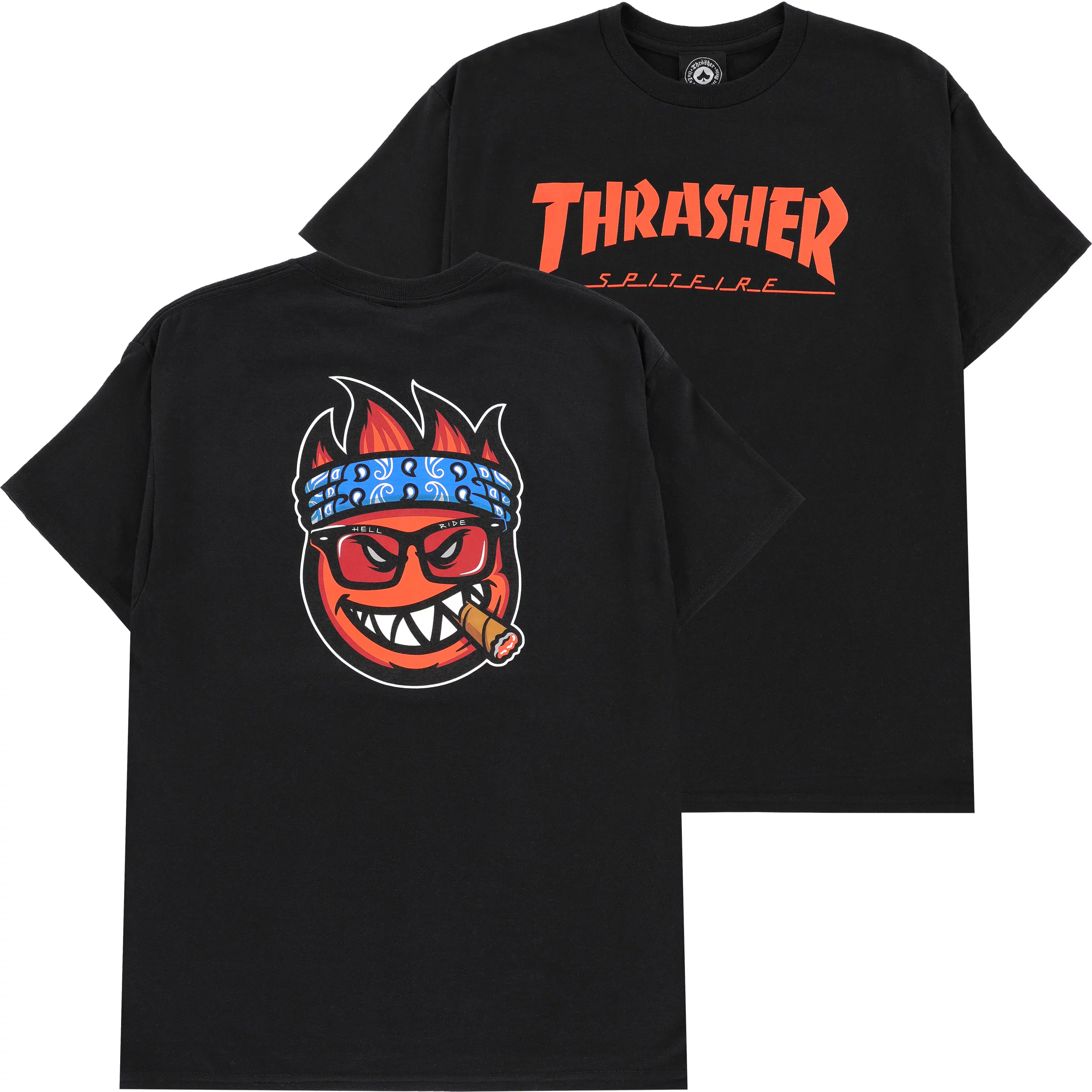Thrasher Spitfire Big Head Jake T-Shirt - black | Tactics