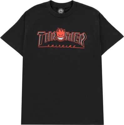 Thrasher Spitfire Big Head Outline T-Shirt - black - view large