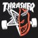 Thrasher Spitfire Thrash & Burn T-Shirt - black - front detail
