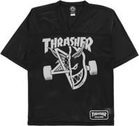 Thrasher Spitfire Thrash & Burn Football Jersey - black