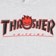 Thrasher Spitfire Big Head Outline Hoodie - ash grey - front detail