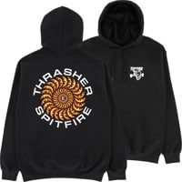 Thrasher Spitfire Classic Swirl Hoodie - black