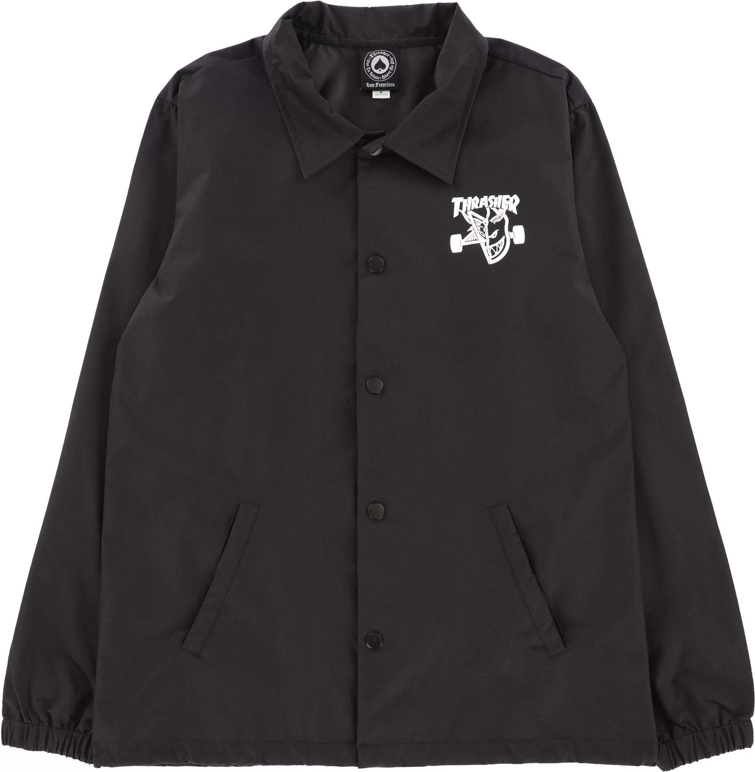 Thrasher Spitfire Thrash & Burn Coach Jacket - black | Tactics
