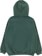 Passport Solid Workers Zip Hoodie - washed forest green - reverse