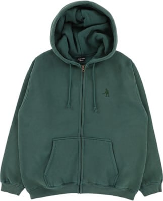 Passport Solid Workers Zip Hoodie - washed forest green - view large