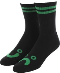 Polar Skate Co. Happy Sad Classic Sock - black/green