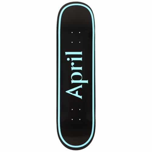 April OG Logo 8.38 Skateboard Deck - blue/black | Tactics