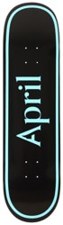 April OG Logo 8.38 Skateboard Deck - blue/black