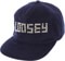 Loosey Studded Snapback Hat - navy corduroy