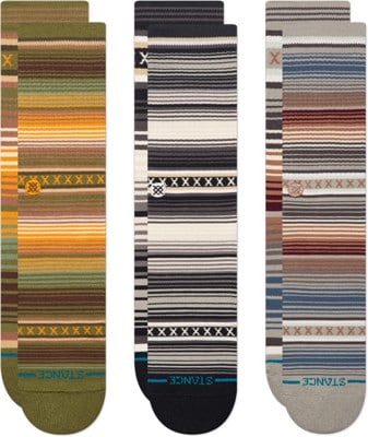 Stance Curren 3-Pack Sock - green - view large