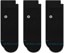 Stance Icon Quarter 3-Pack Sock - black - alternate