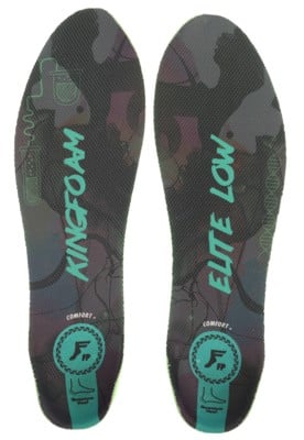 Footprint Kingfoam Elite Quantum Heel Lo Insoles - black camo/green - view large