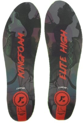Footprint Kingfoam Elite Quantum Heel Hi Insoles - black camo/red - view large
