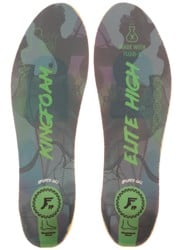 Footprint Kingfoam Elite Sport Quantum Heel Hi Insoles - grey camo/green