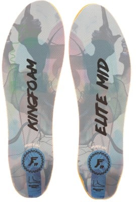 Footprint Kingfoam Elite Sport Quantum Heel Mid Insoles - grey camo/black - view large