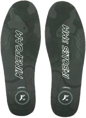 Footprint Kingfoam Flat Lo Insoles - black camo/white - view large