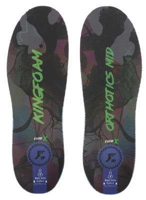 Footprint Kingfoam Orthotics 6mm Insoles - black camo/green - view large