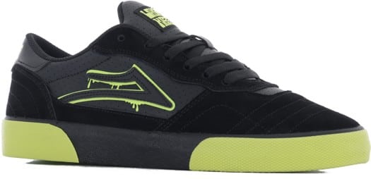Lakai Cambridge Skate Shoes - (haze wheels) acid lime black crystal - view large