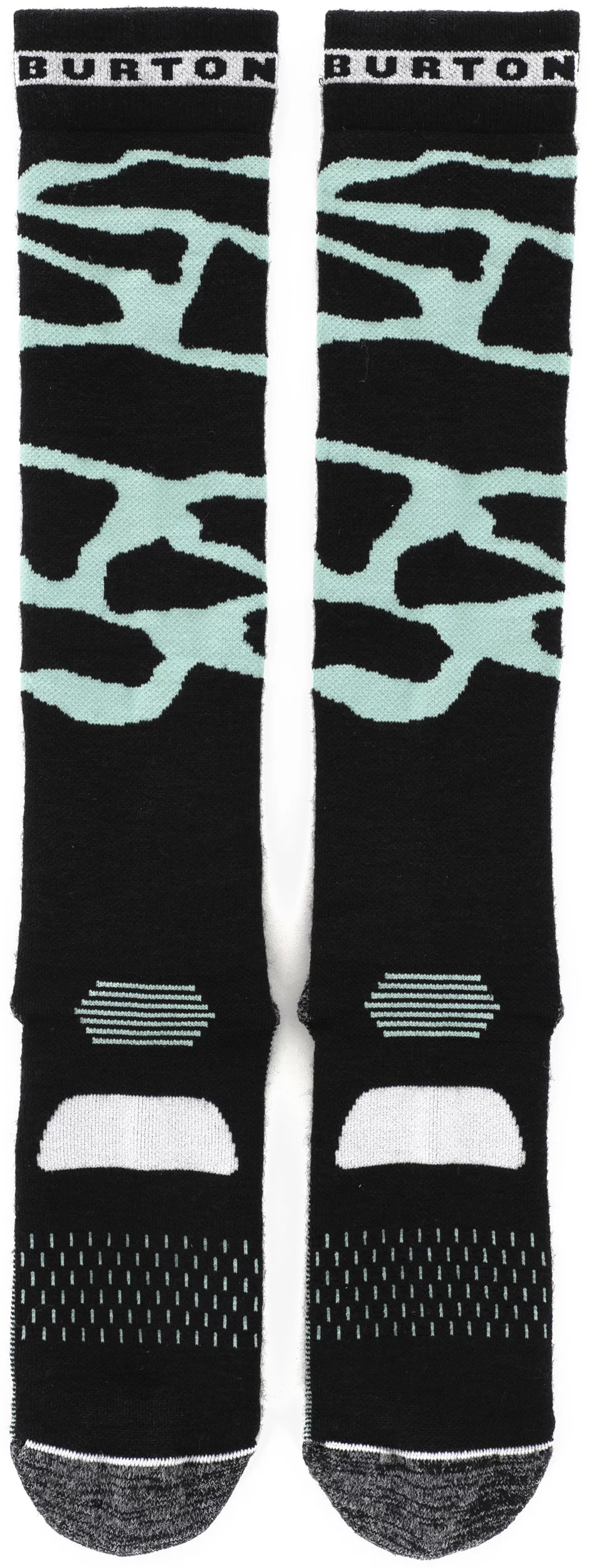 Burton Mens Performance Midweight Socks S Soft Sage Camo