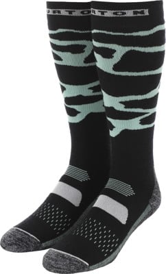 Burton Performance Midweight Snowboard Socks - soft sage camo - view large