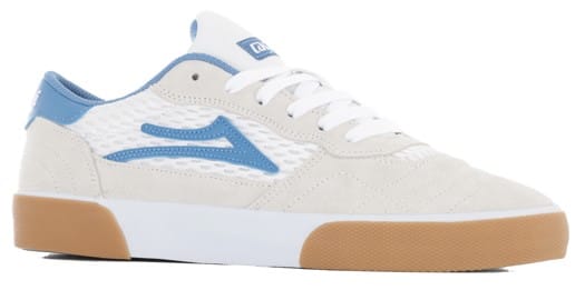 Lakai Cambridge Skate Shoes - white suede/parisian/gum - view large