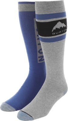 Burton Weekend Midweight Snowboard Socks 2-Pack - gray cloud - view large