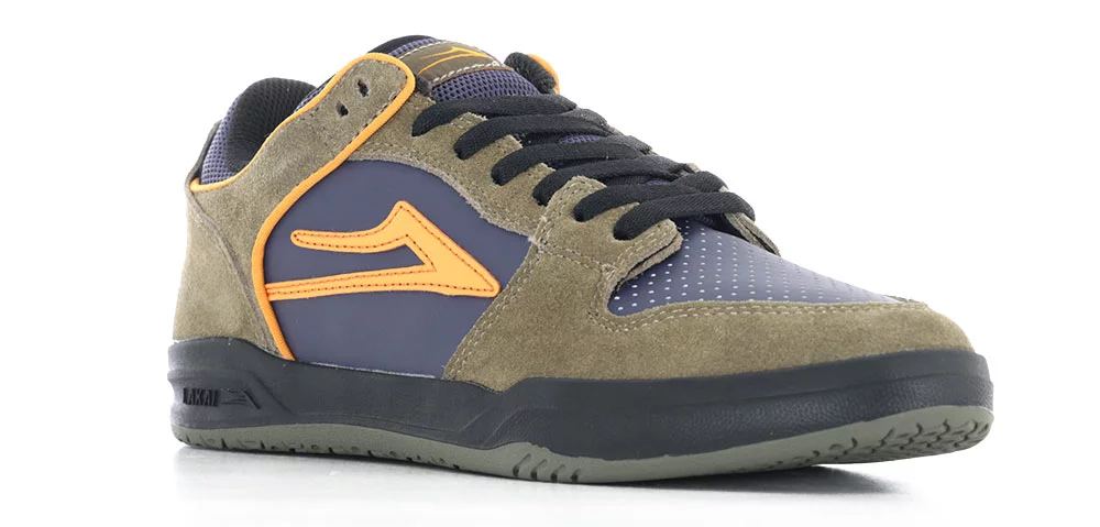 Lakai Telford Low Skate Shoes - ivy/graystone/orange | Tactics
