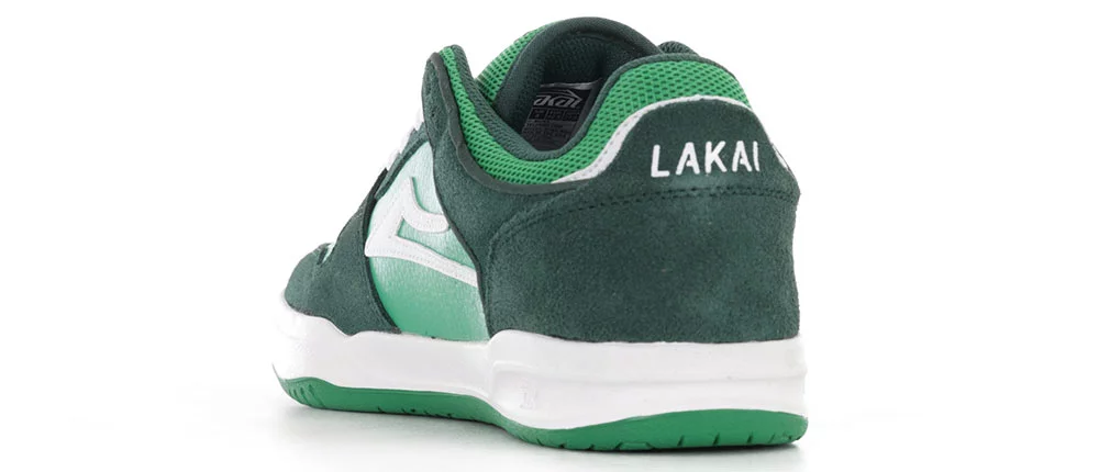 Lakai Telford Low Skate Shoes - green suede | Tactics