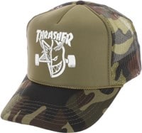 Thrasher Spitfire Thrash & Burn Trucker Hat - camo