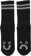 Polar Skate Co. Happy Sad Classic Sock - black/heather grey - front