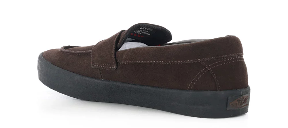 Vans Skate Loafer Slip-On Shoes - suede brown/black | Tactics