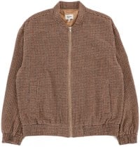 Rhythm Women's Check Oversized Bomber Jacket - brown