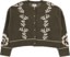 Rhythm Women's Antique Floral Crop Cardigan Sweater - olive