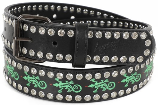 Loosey Gecko Rhinestone Belt - black - view large