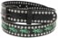 Loosey Gecko Rhinestone Belt - black