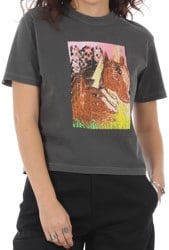 Tactics Women's Horses Horses Boxy T-Shirt - off black