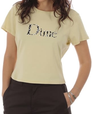 Dime Women's Classic Dalmatians T-Shirt - light yellow - view large